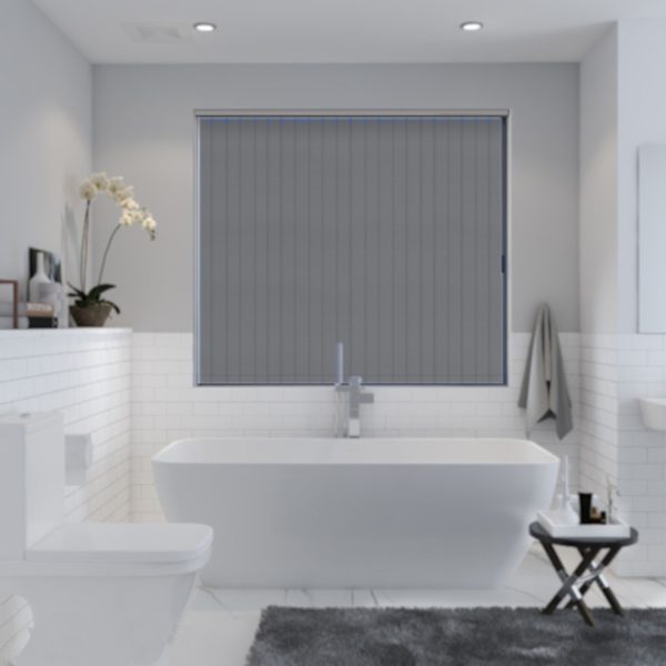 PVC Easy Wipe Louvre Blind – Anthracite